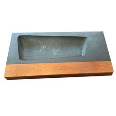 Slate & Walnut Tray Attributed to Phil Powell and Paul Evans for Harpswell House