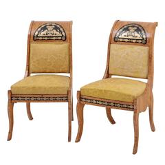 Pair of Empire Dining Chairs, Russia, circa 1850
