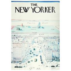 Original 1970s New Yorker Poster by Saul Steinberg at 1stDibs