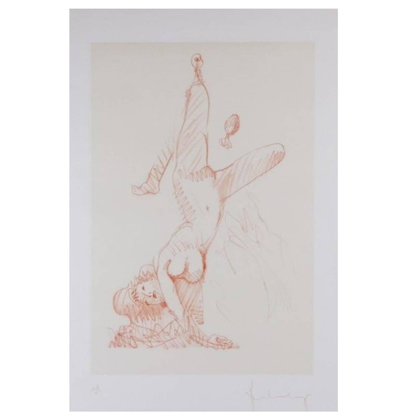 Claes Oldenburg Woman Hanging in Imitation of the Soft Fan 'Edition B' For Sale