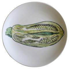Vintage Piero Fornasetti Sezioni Di Frutta Plate Depicting an Eggplant, #2