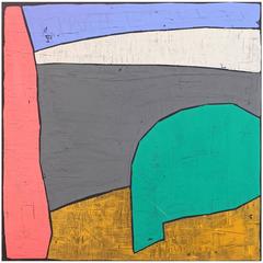 'Avoiding Voids' Abstract Landscape Painting by Alan Fears 7