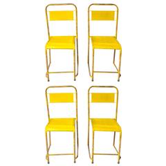 Set of Four French School Chairs 6