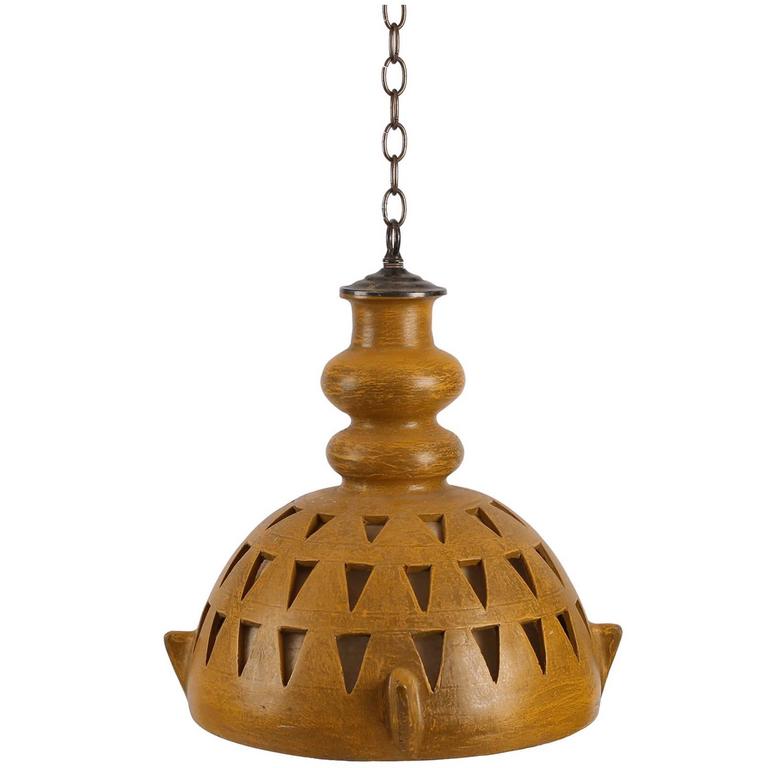 Studio Ceramic Hanging Light For Sale at 1stDibs