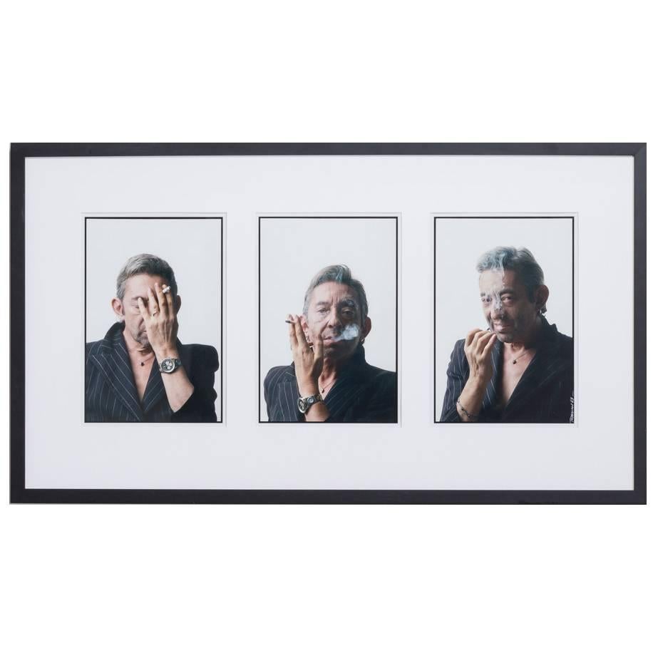 Pierre Terrasson Portrait of Serge Gainsbourg, 1989 For Sale
