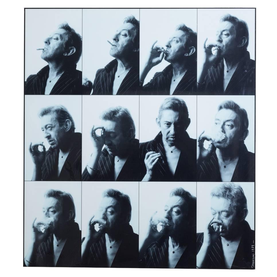 Pierre Terrasson 12 Miniature Portraits of Serge Gainsbourg, 1989 Print For Sale