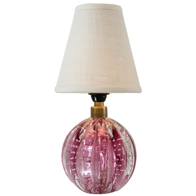 Vintage Murano Bullicante Glass Table Lamp At 1stdibs Vintage Murano Bullicante Glass Table Lamp For