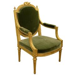 19th Century Louis XVI Style Fauteuil