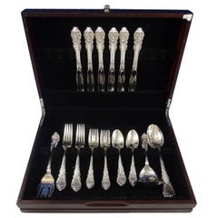 Vintage Sir Christopher by Wallace Sterling Silver Flatware Set for Six Service