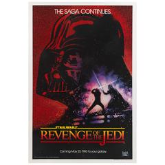 Vintage "Revenge Of The Jedi, " Original US Film Poster