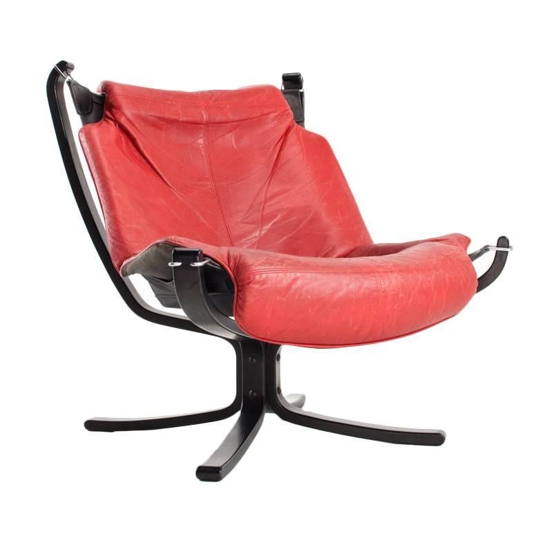 1970s Falcon Lounge Chair by Sigurd Ressell for Vatne Møbler Scandinavian Design