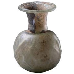Antique Roman Glass Sprinkler Flask, 200 AD