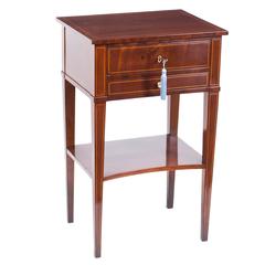 Early 20th Century French Occasional Table Work Box Bedside Cabinet