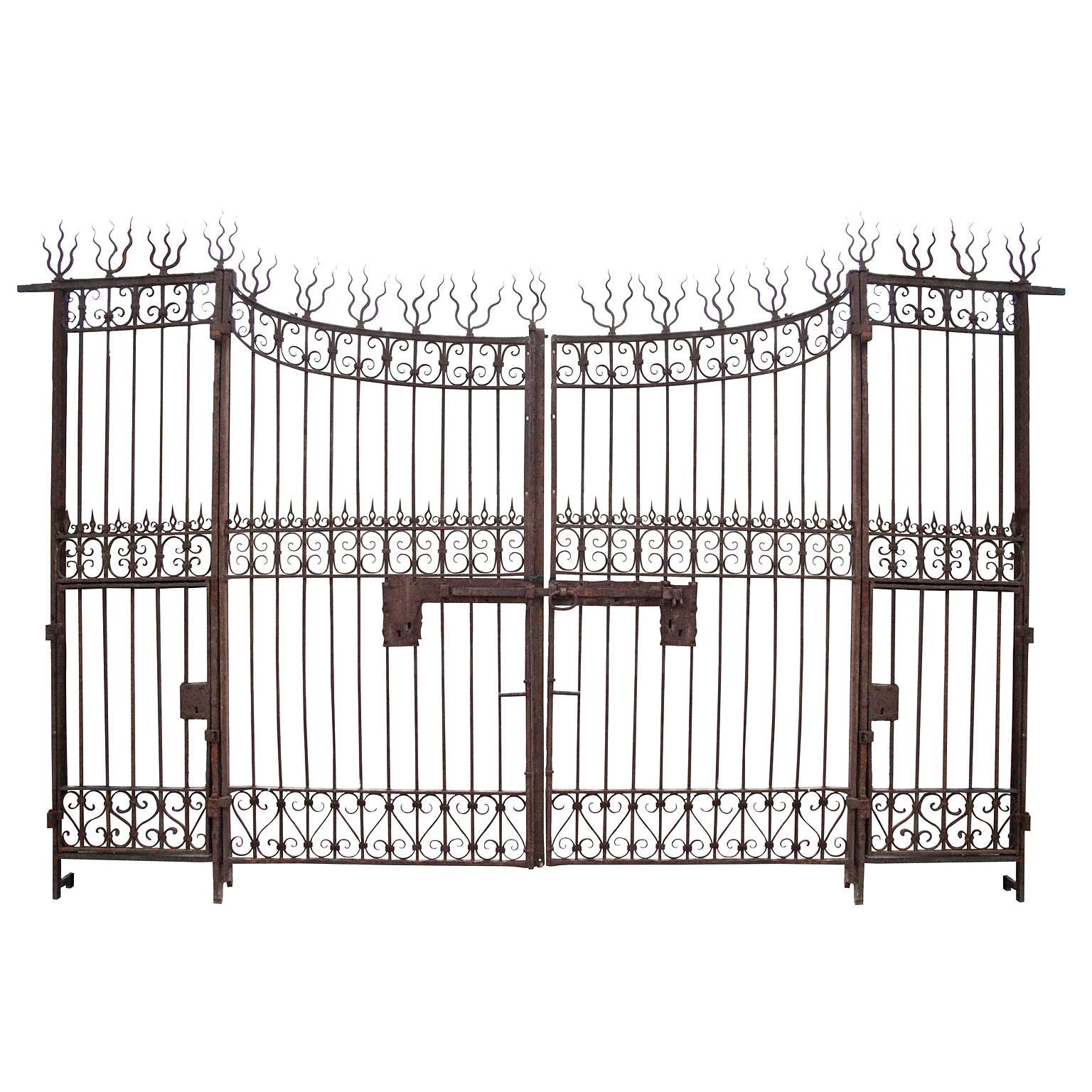 Large Wrought Iron Gate, Italy, 1790-1800