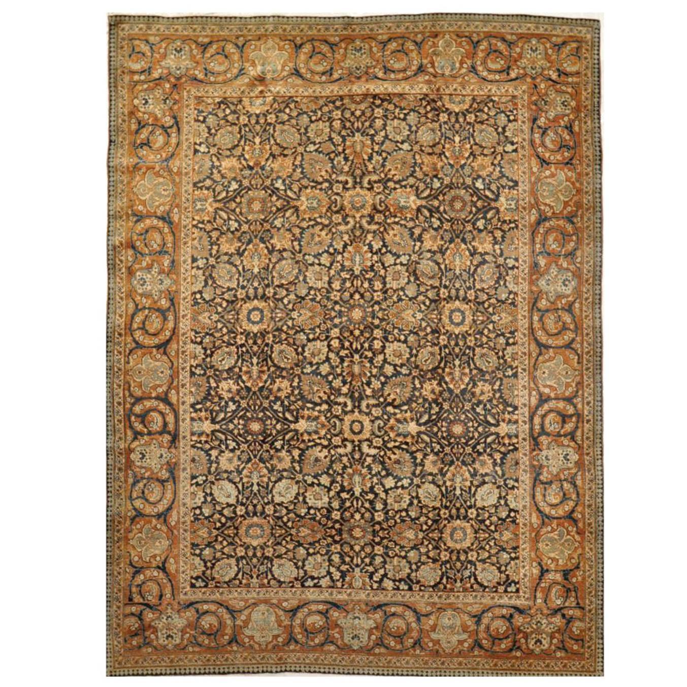 Room Size Antique Persian Tabriz Rug