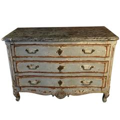French 18th Century Louis XVth Style Commode in Painted Wood