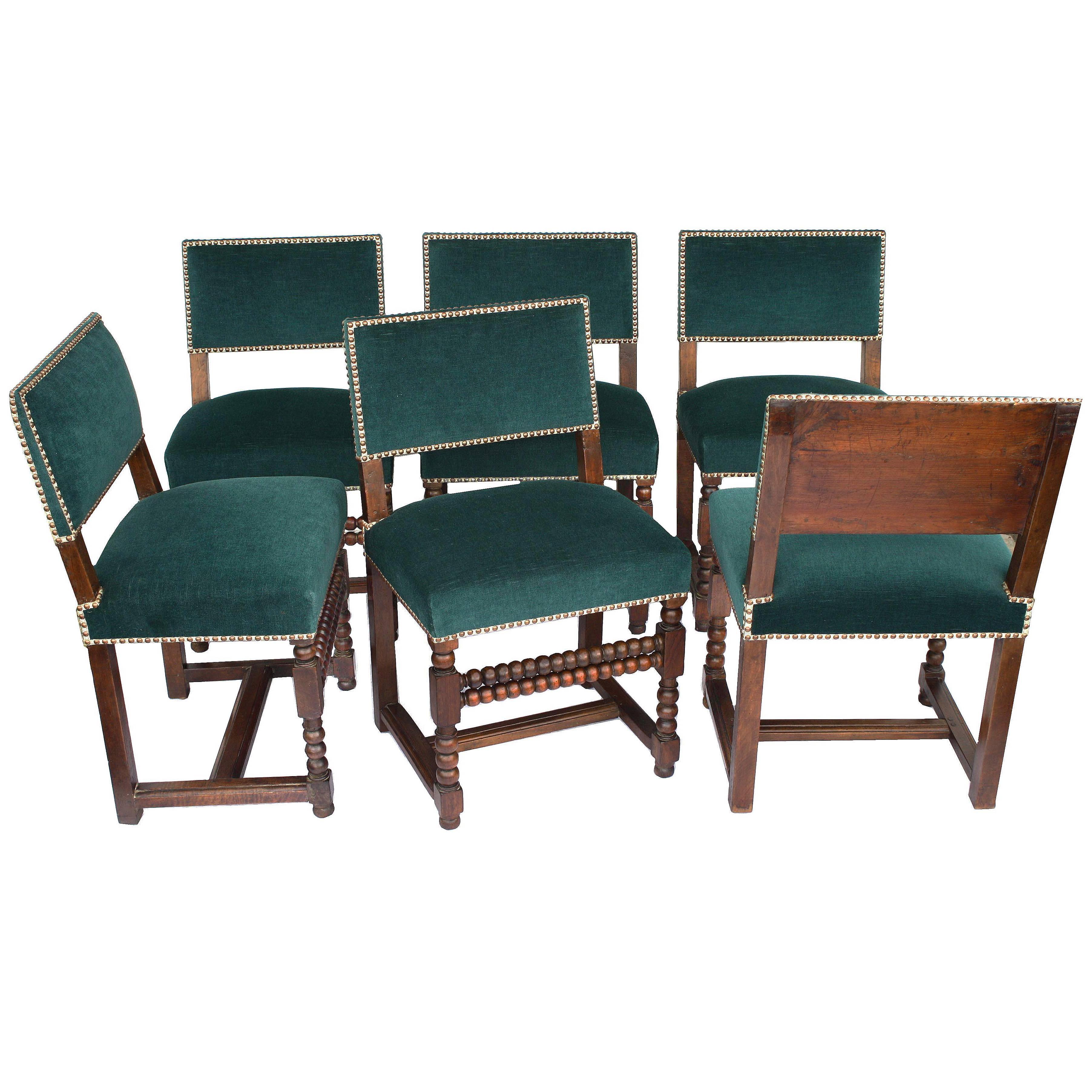 SIX Louis XIII Dining Chairs For Sale