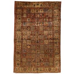 Antique Oversize Persian Bakhtiari Carpet