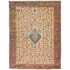 Exceptional Rare & Early Antique Persian Bakshaish Carpet