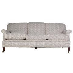 Vintage Three-Seat Howard Burlington Sofa