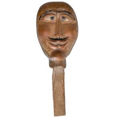 19th Century Wooden Fair Head