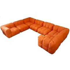 Monumental 1970s Tufted Modular Sofa by Marge Carson for John Stuart