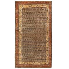 Antique Oversize 19th Century Persian Bidjar Carpet