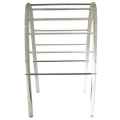 Mid-20th Century Lucite Magazine Rack