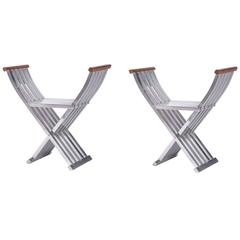 Pair of Folding Benches by John Vesey 6