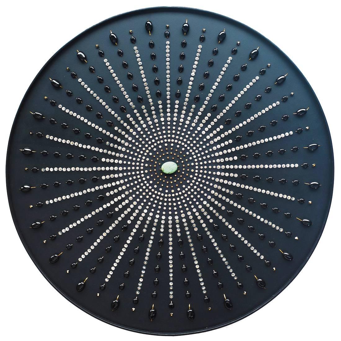 Swarovski Crystal Wall Sculpture Black Star For Sale