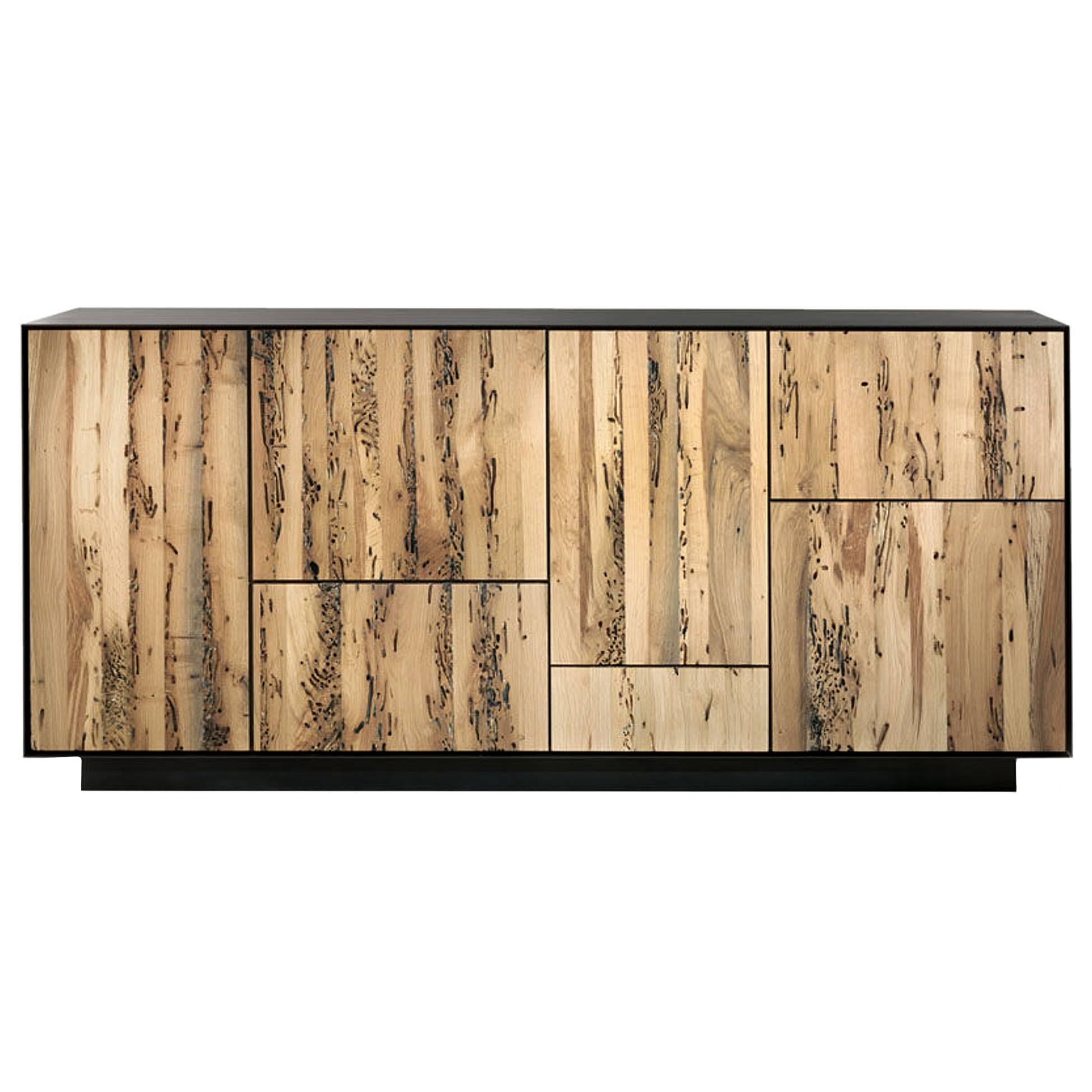 Solid Raw Oak Sideboard Modular 