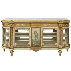 French 19th Century Louis XVI St. Patinated and Giltwood Buffet
