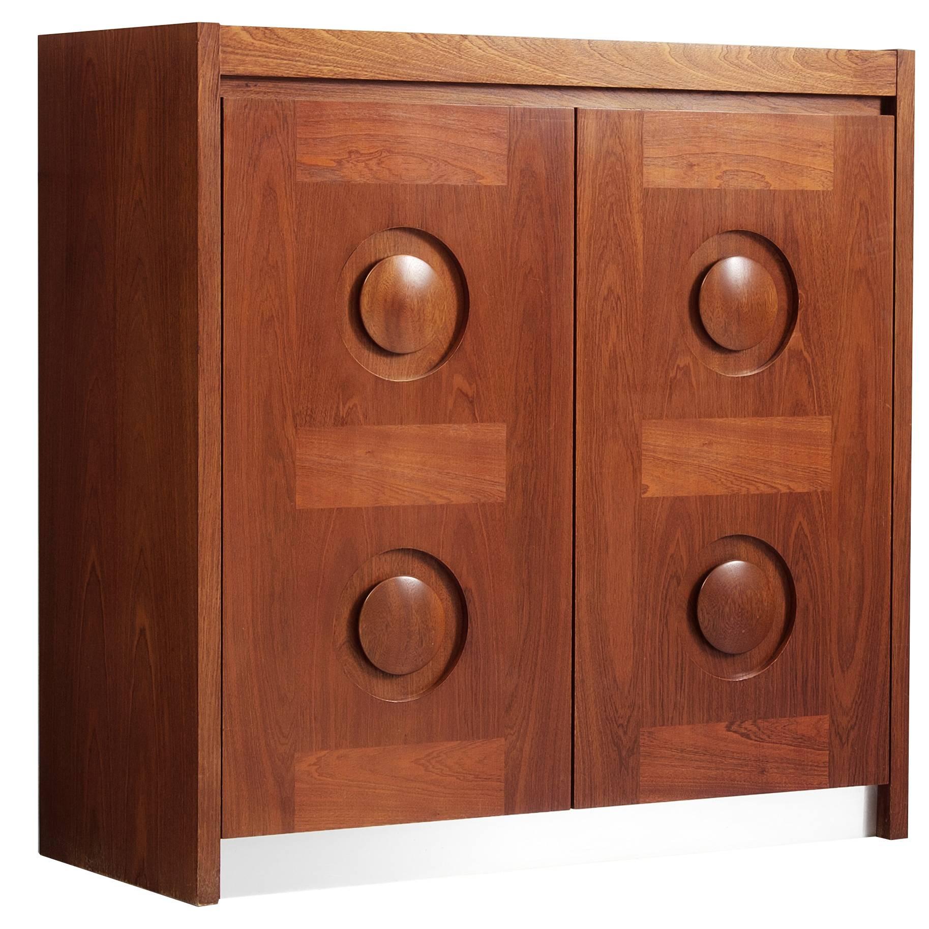 Brutalist Highboard in Mahogany