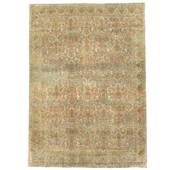 Antique Persian Lavar Kerman Rug