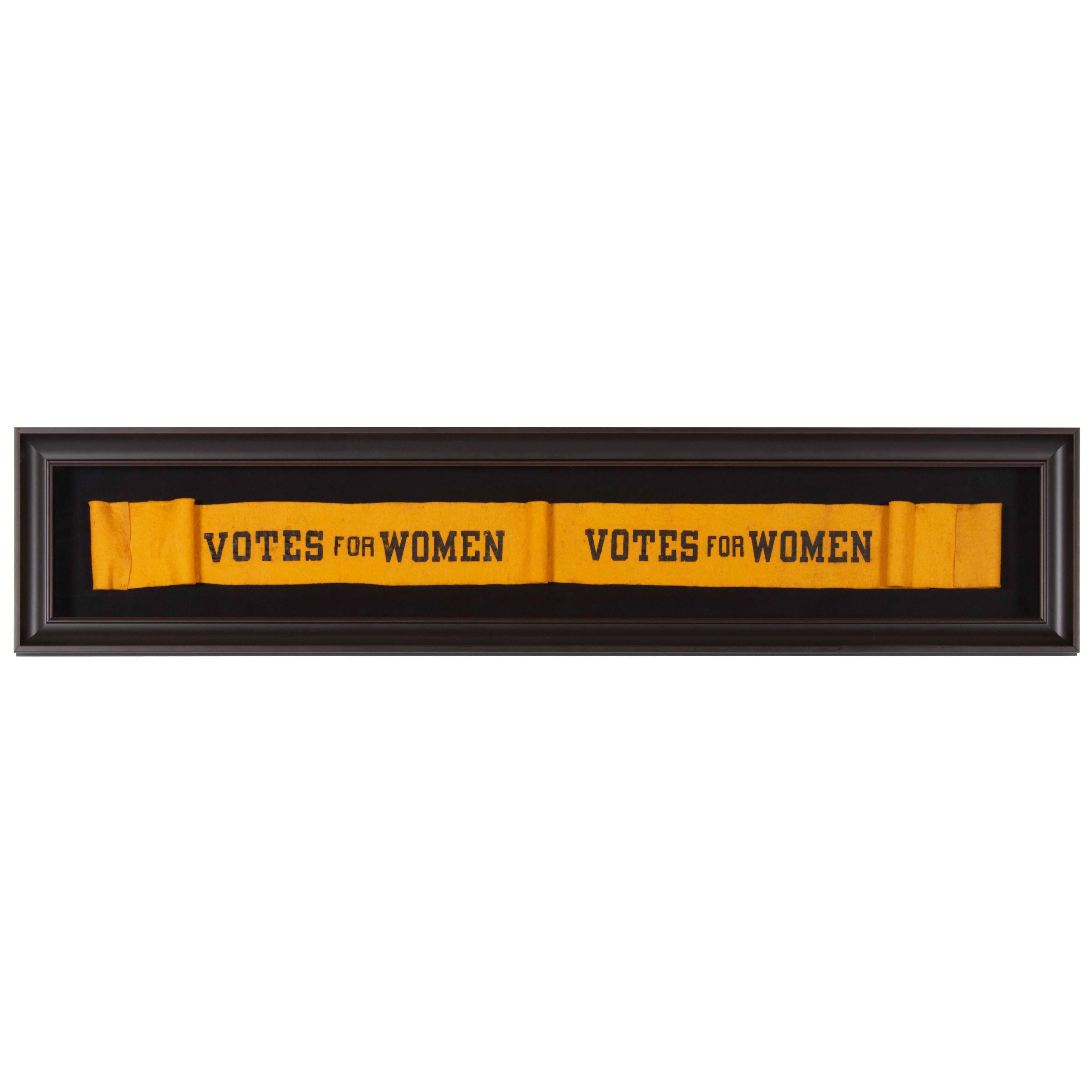 Rare Felt Suffragette Sash