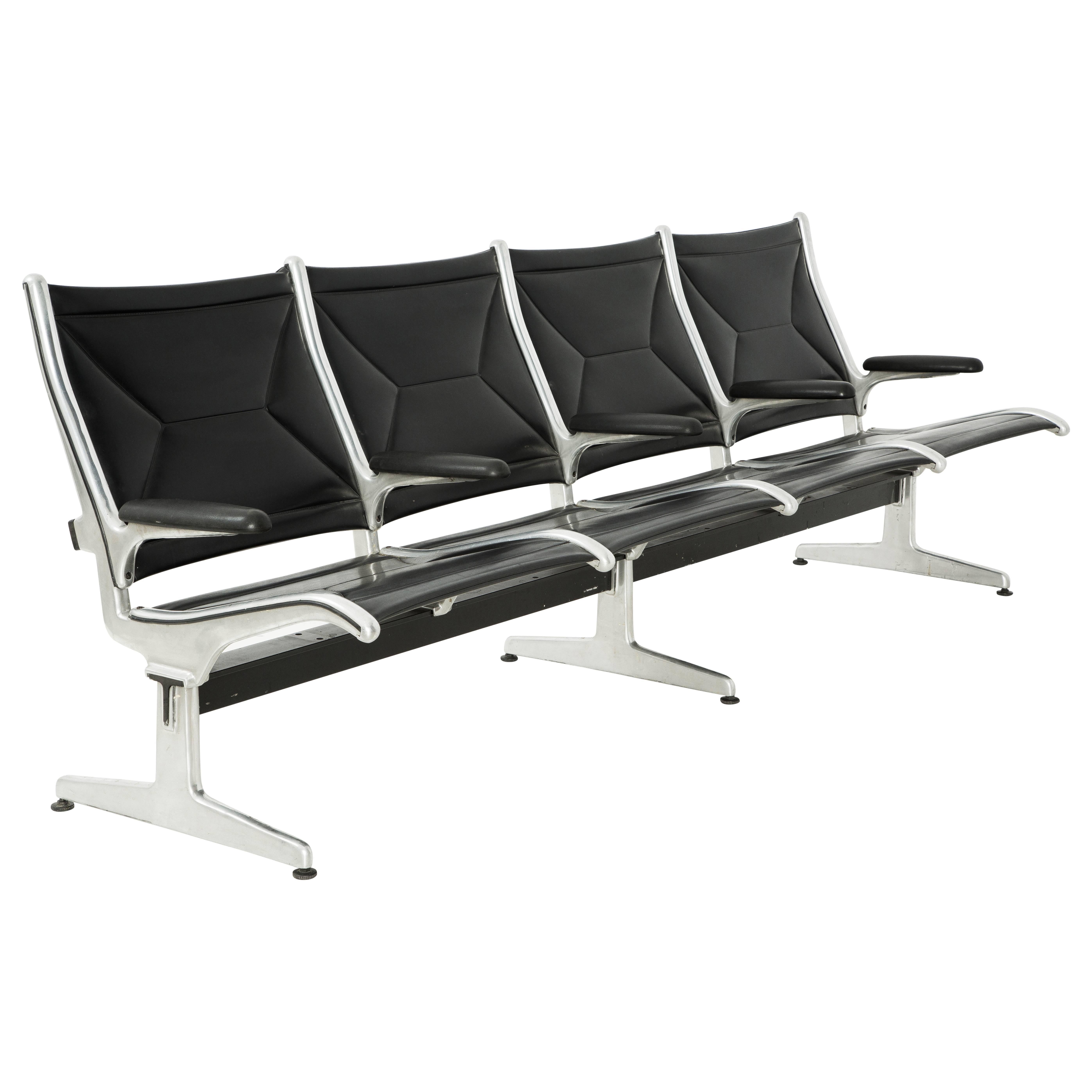 Tandem Sling by Ray and Charles Eames for Herman Miller, Four-Seat