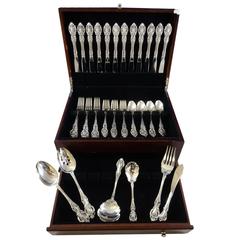 Grand Victorian by Wallace Sterling Silver Flatware Set for 12 Service 54 Pieces