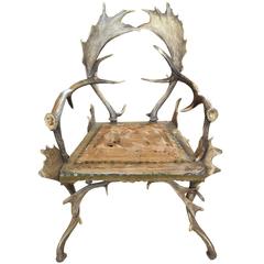 Antler Chair from a Bavarian Hunting Lodge