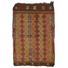 Mid-Century Nomadic Turkish Kilim 9