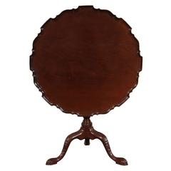 Antique Period George III Pie Crust Tilt-Top Table
