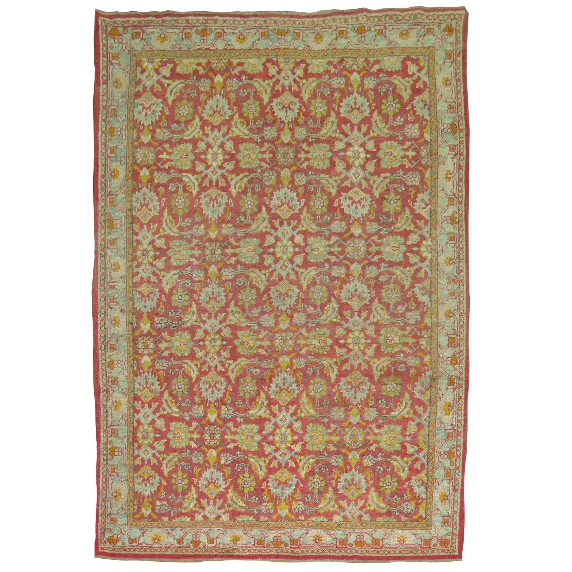Zabihi Collection Antique Turkish Kula Carpet For Sale