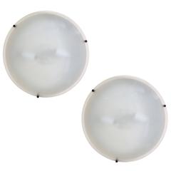 Pair of 1950s French Wall or Ceiling Lights