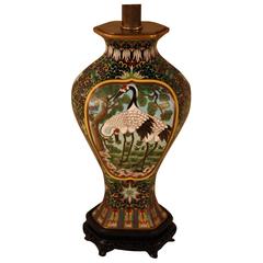 Antique Chinese Cloisonne Table Lamp