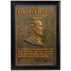World War I Abraham Lincoln "Buy Liberty Bonds" Poster, circa 1917