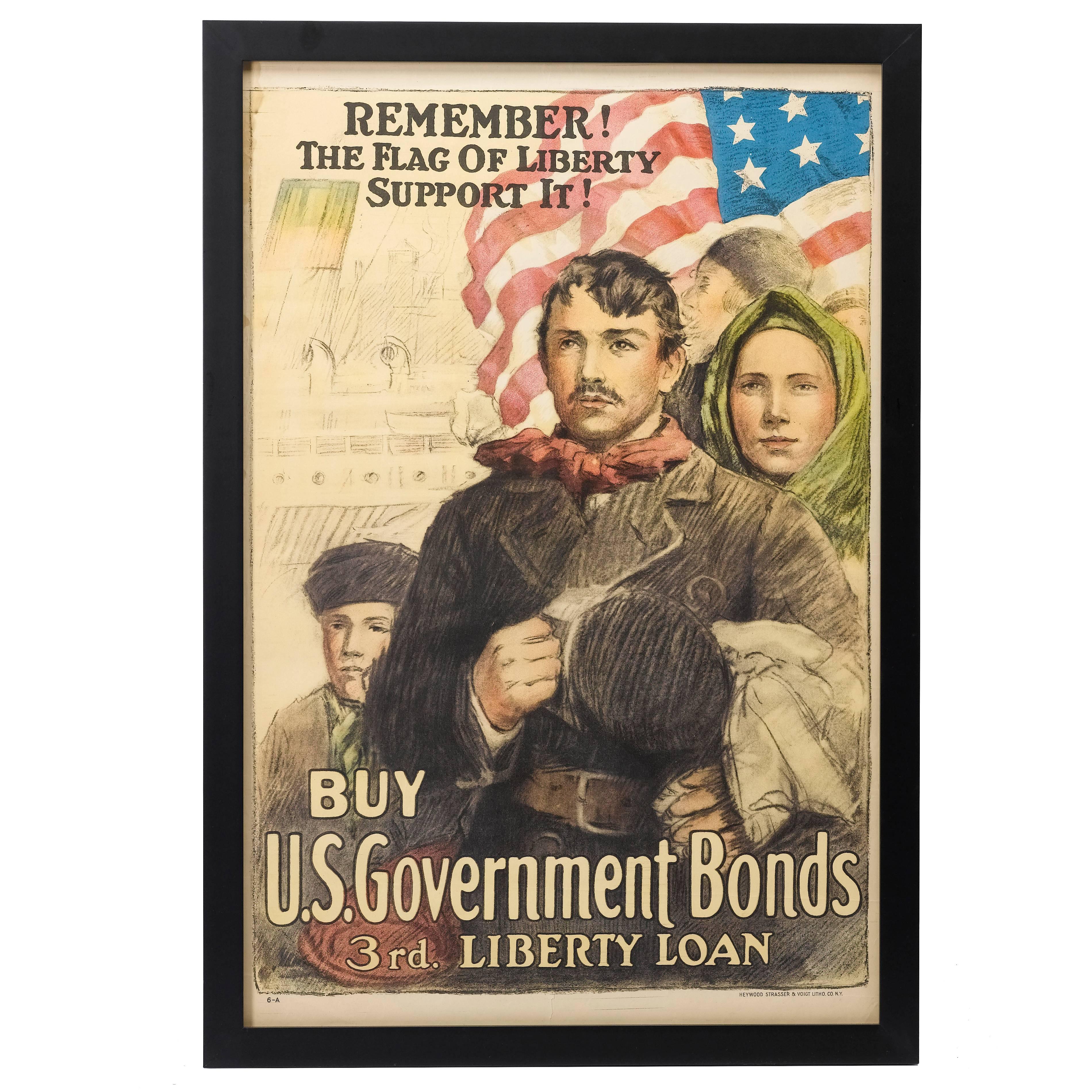 World War I Propaganda Poster, 3rd Liberty Loans, circa 1917