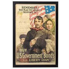 World War I Propaganda Poster, 3rd Liberty Loans, circa 1917