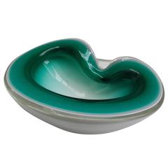 Green Murano Glass Dish
