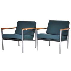Pair of Coen de Vries Lounge Chairs Model 1435 for Gispen
