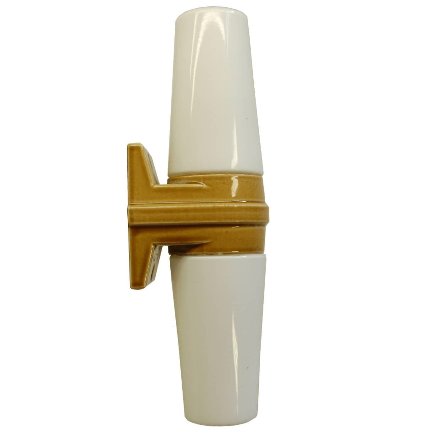 Sigvard Bernadotte Ceramic Wall Sconce, Sweden, 1960s