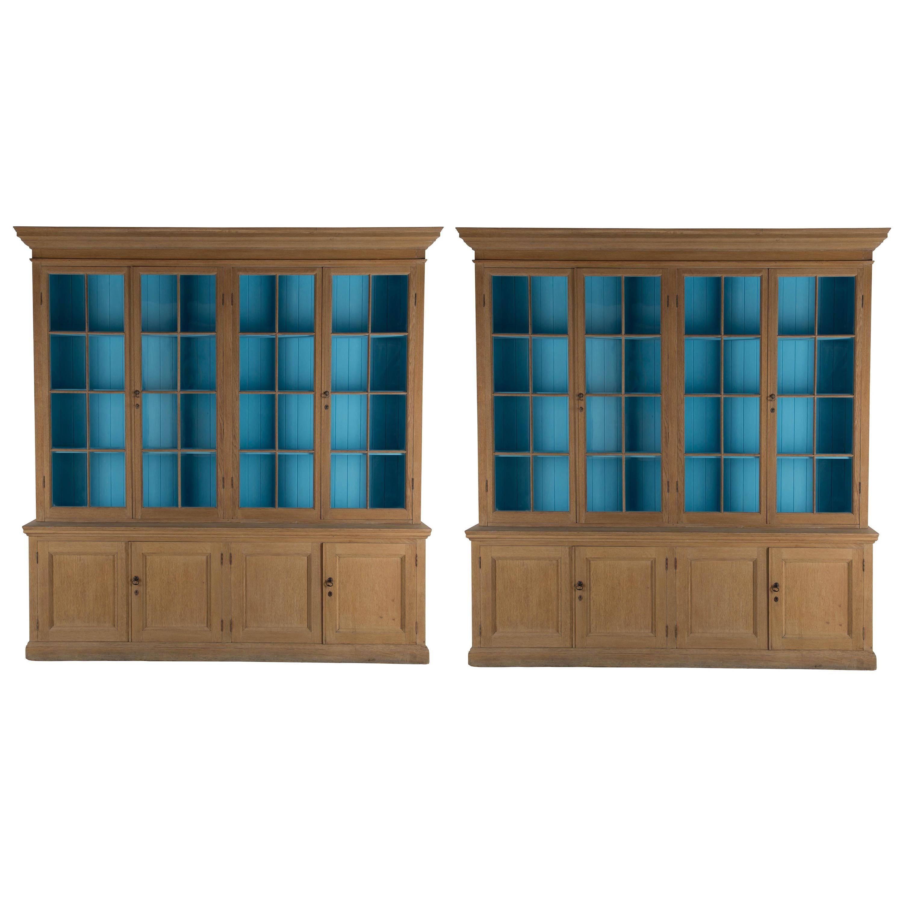 Pair of English Oak Bookcases